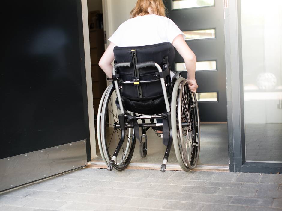 Abgerundete Schwellen minimieren den Kraftaufwand beim Überrollen.