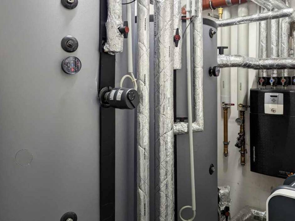 Varmeco Exergiemaschine Wärmepumpe Nachwärmenetz