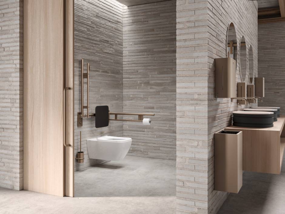 Hewi S480 barrierefreies Bad mit Toilette