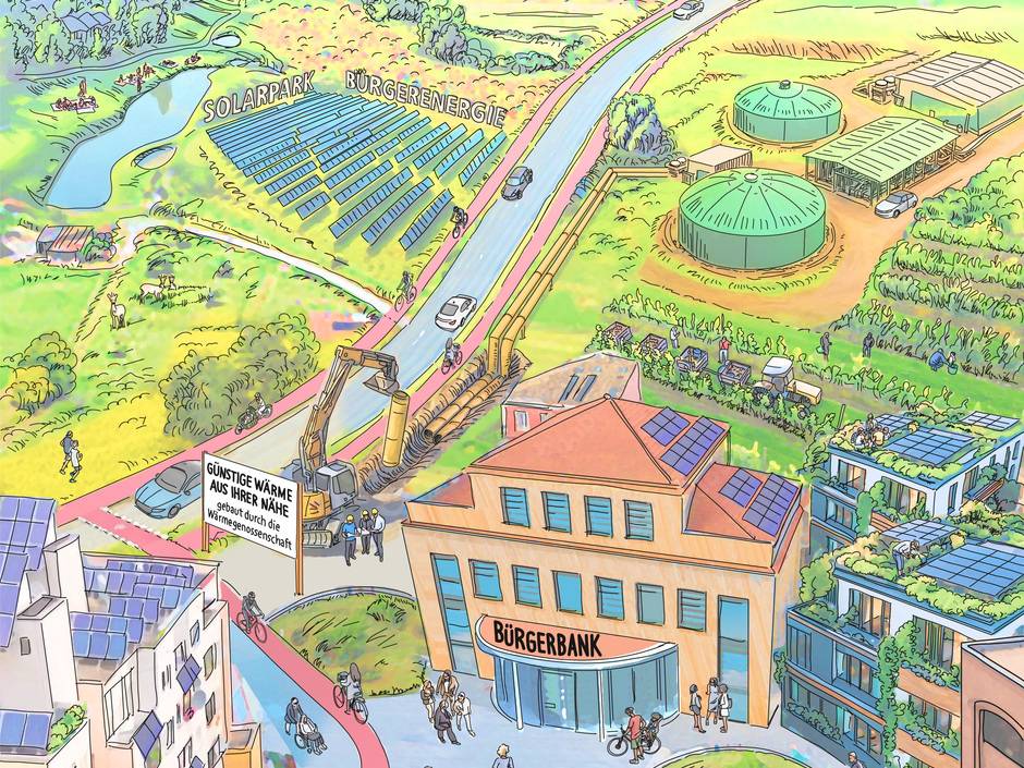 Etwa jedes fünfzehnte Windrad in Deutschland wird von einer der 2.500 bis 3.000 Energiegemeinschaften in Deutschland betrieben