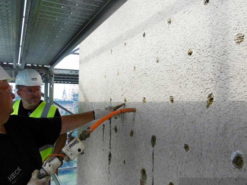 Heck Wall Systems Hinterfüllung WDVS Aufdoppelung