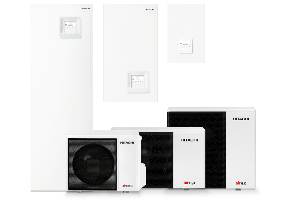 Hitachi: Luft/Wasser-Wärmepumpen AirH2O 600/800
