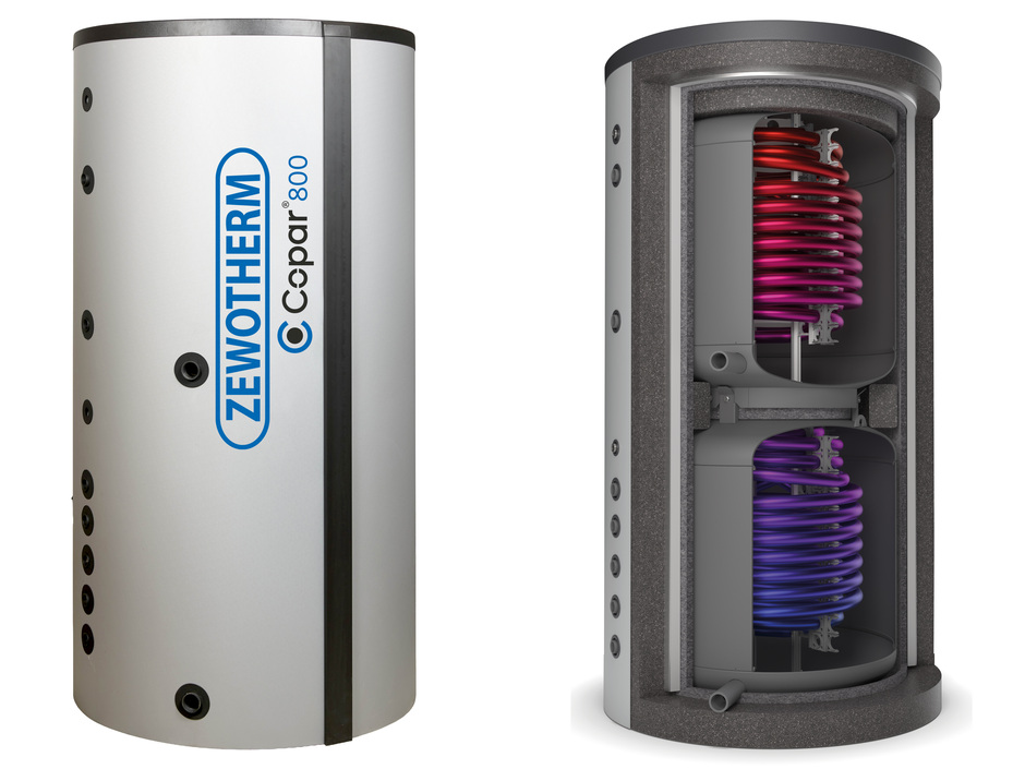 Zewotherm: Teilbarer Wärmepumpenspeicher Copar