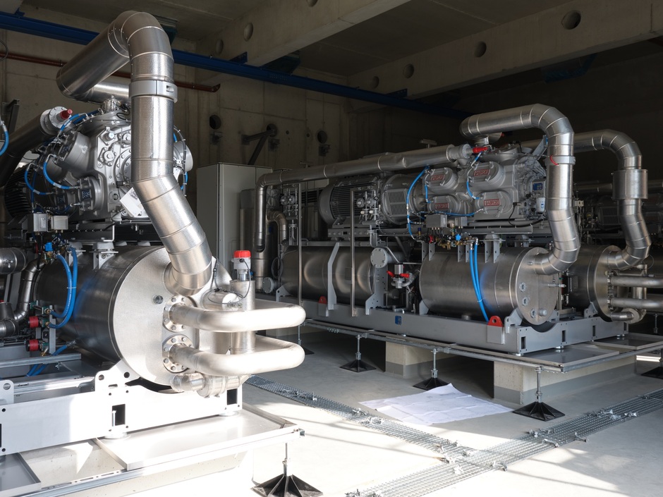Großwärmepumpe von Johnson Control in Gießen.