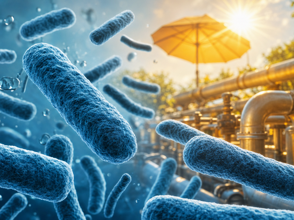 Legionellen im Sommer: Temperaturen belasten Trinkwasserhygiene Legionellen im Sommer: Temperaturen belasten Trinkwasserhygiene