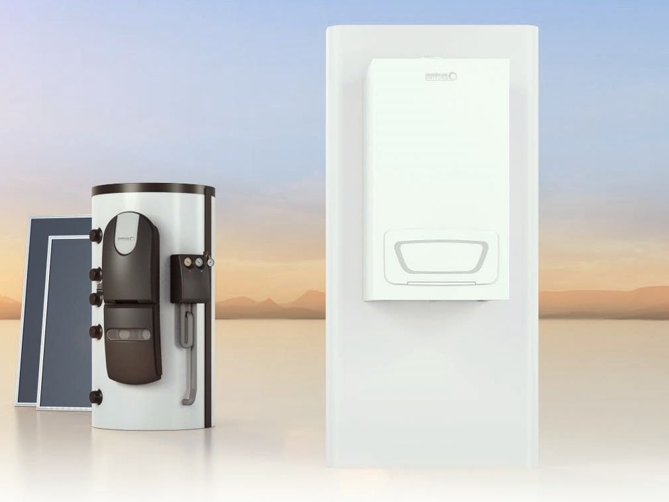 Kombinierte Leistung: Brötje vereint Gas-Brennwert- und Solartechnik Kombinierte Leistung: Brötje vereint Gas-Brennwert- und Solartechnik