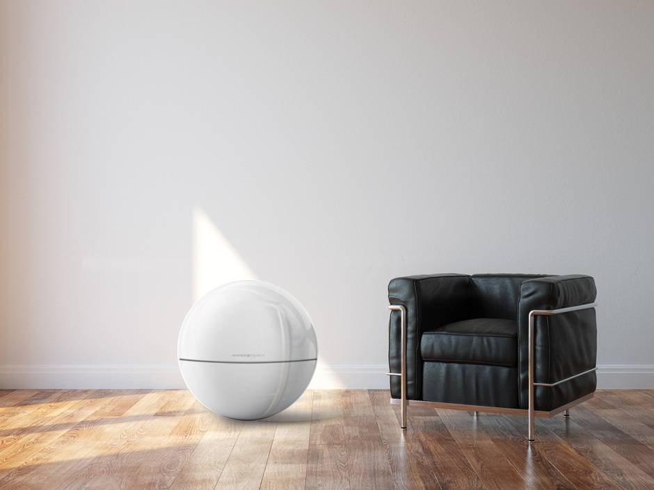 Hingucker: Kugelförmiger Energiespeicher von Ampere Energy Hingucker: Kugelförmiger Energiespeicher von Ampere Energy