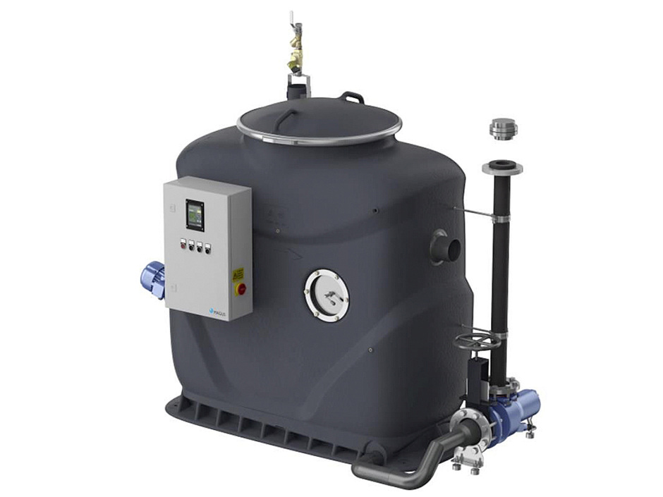 Leichtgewicht: Fettabscheider von Magus aus einem Stück Leichtgewicht: Fettabscheider von Magus aus einem Stück