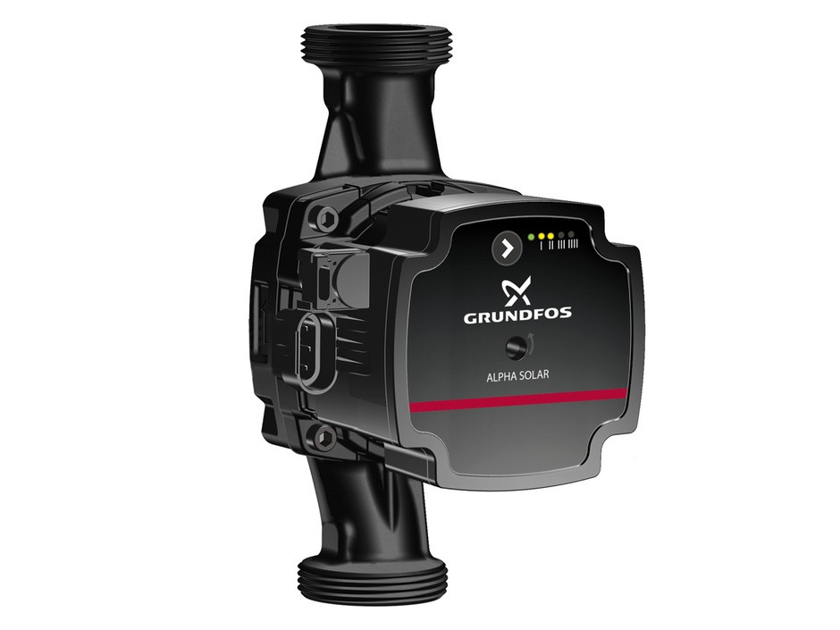 Alpha Solar von Grundfos: Umwälzpumpe für Solarwärmeanlagen Alpha Solar von Grundfos: Umwälzpumpe für Solarwärmeanlagen