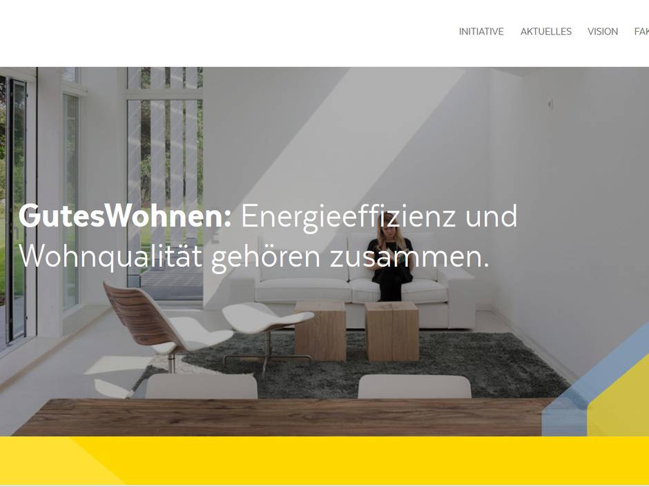 Initiative: Wohnqualität als Motor gegen Sanierungsstau Initiative: Wohnqualität als Motor gegen Sanierungsstau