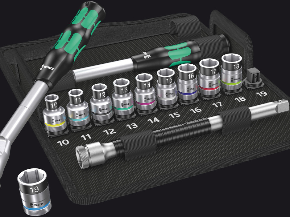 Wenn´s eng wird: Schlanke Knarre mit langem Hebel von Wera Wenn´s eng wird: Schlanke Knarre mit langem Hebel von Wera