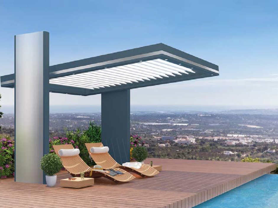 Spendet Schatten und schützt vor Regen: Pergola-Set von profine