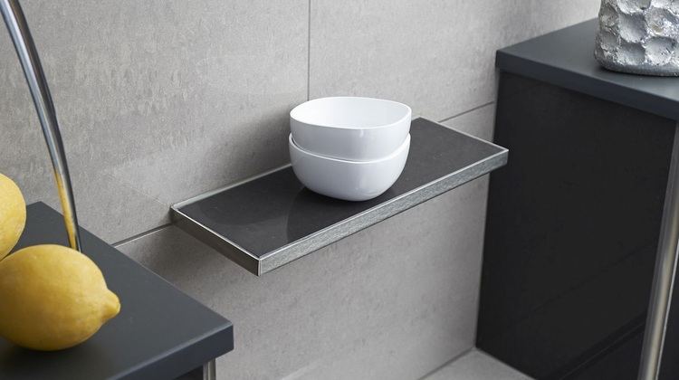 neue befliesbare ablagen aus edelstahl von dural haustec