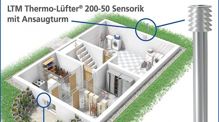 Frische Luft im Keller – intelligente Kellerlüftung - Haustec