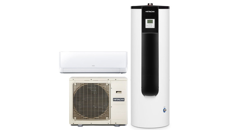 Hitachi Multisplit R32 Warmwasserbereiter Yutampo Haustec