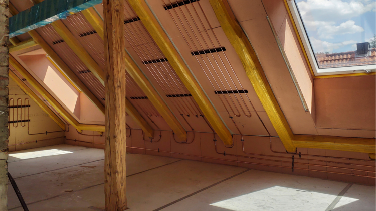 Flächenheizung und -kühlung