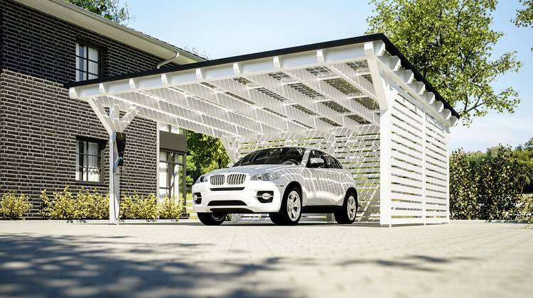 Walmdach Carport Solarterrassen Carport Designs Modern