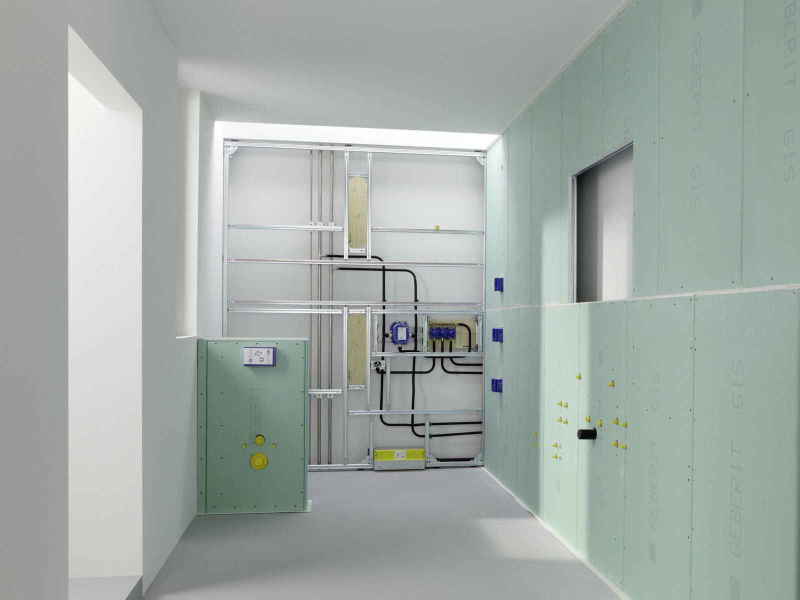 Vorwandsystem Aus Schienen Und Stnderwerk
