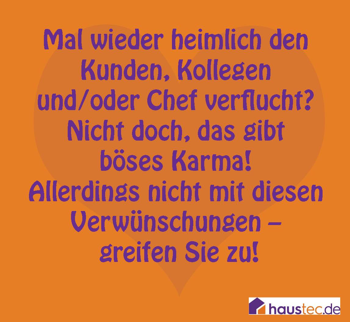 77 Flüche und Verwünschungen, die nicht aufs Karma gehen Haustec