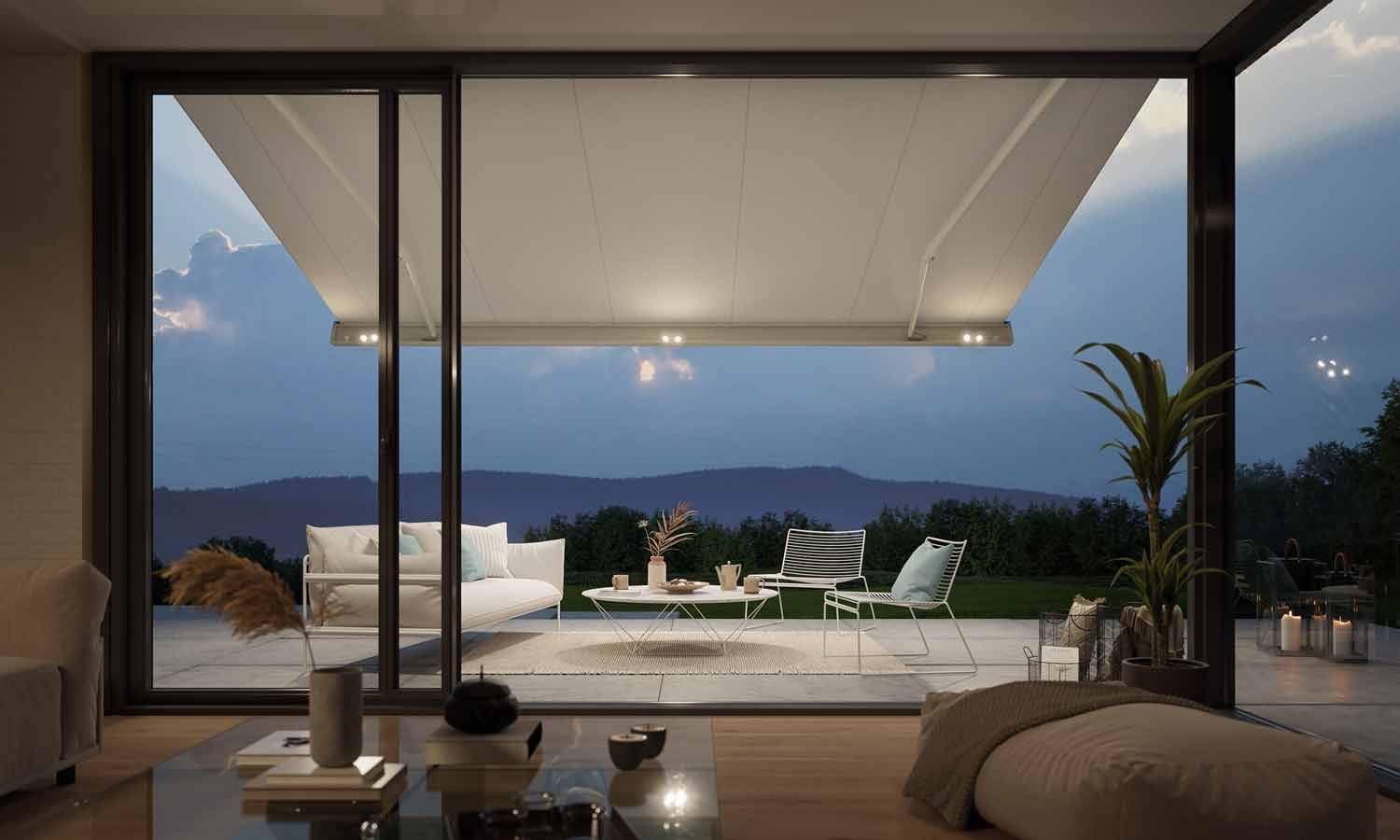 Markisen von Markilux mit LEDSystemen Haustec