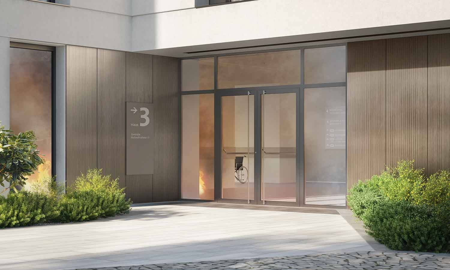 Schüco Firestop ADS 90 FR30: Aluminium-Haustür für besseren Brandschutz ...