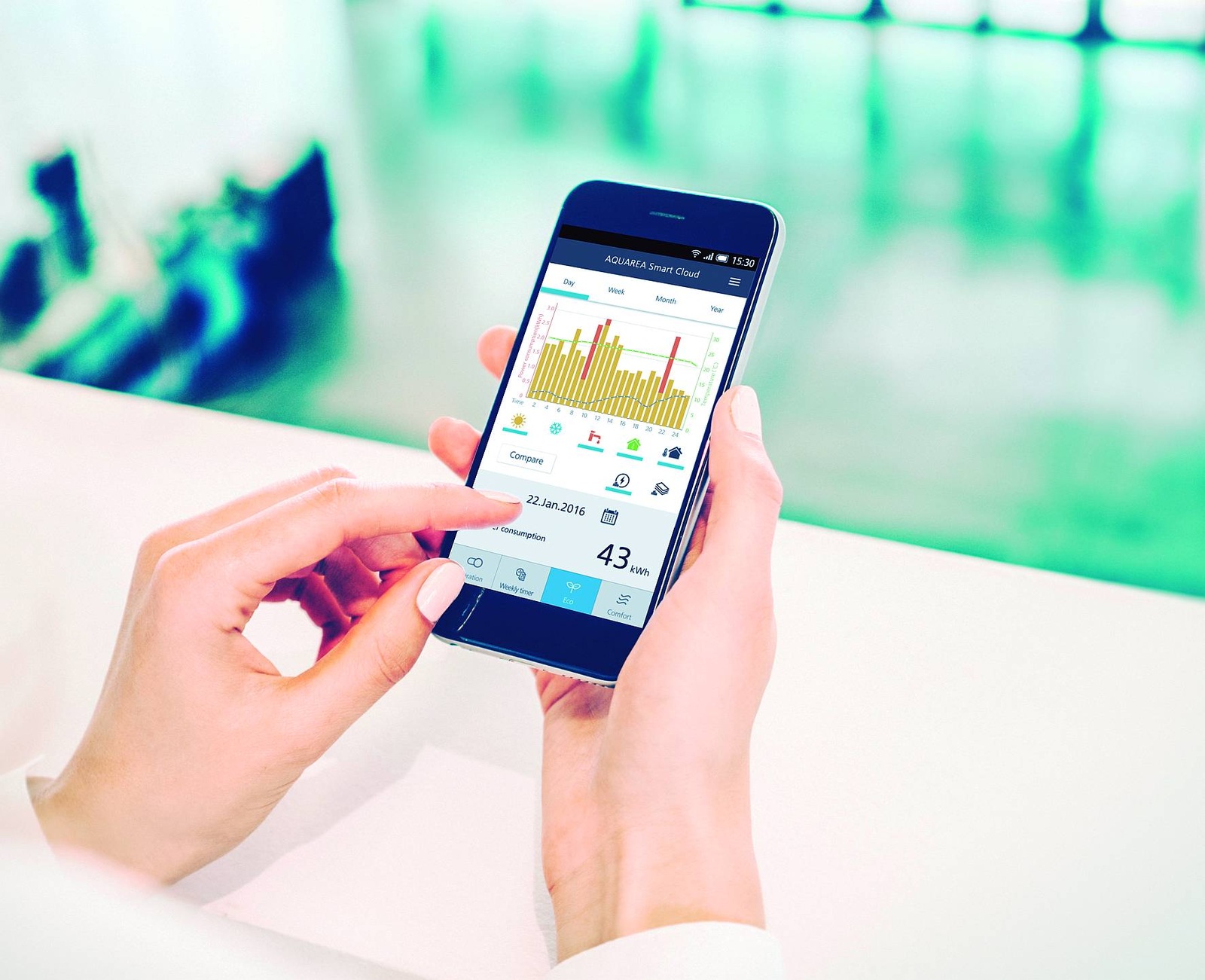 Panasonic: Smartphone-App für Aquarena-Wärmepumpen | Haustec