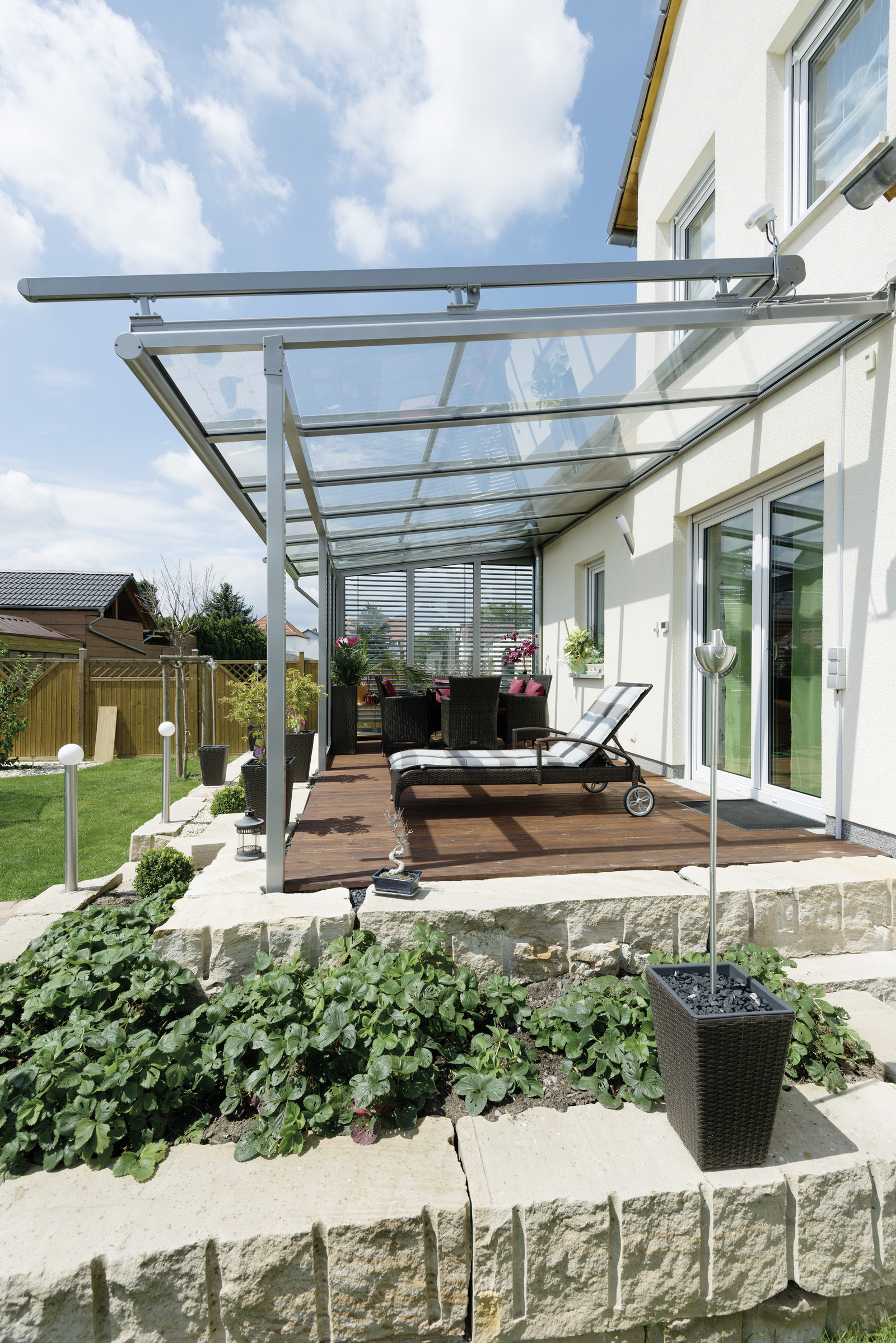 Glasdach Wintergarten Das kann leichtes Verbundsicherheitsglas Haustec