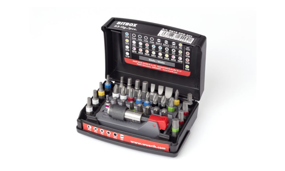 Würth Bitbox mit standardisierter BitLeiste Haustec