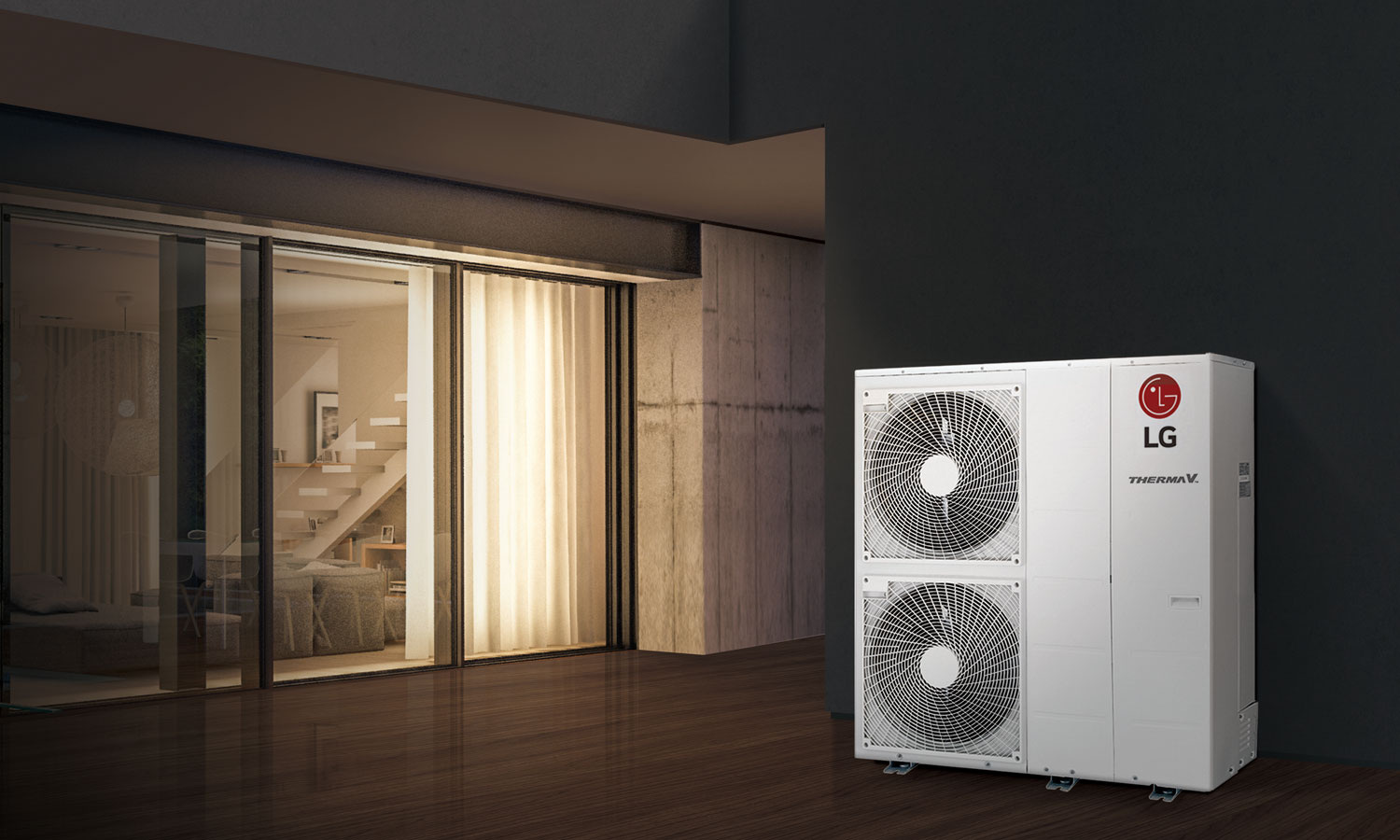 LG Therma V R32 Monobloc S Besonders leise LuftWasserWärmepumpe Haustec