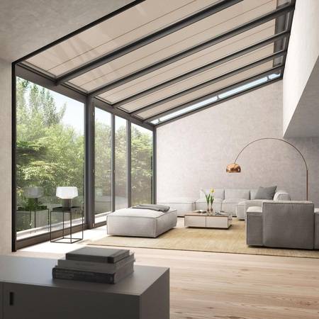 Auch für ins Haus integrierte Wintergärten ist die WGM Top einsetzbar.  Auch für ins Haus integrierte Wintergärten ist die WGM Top einsetzbar.