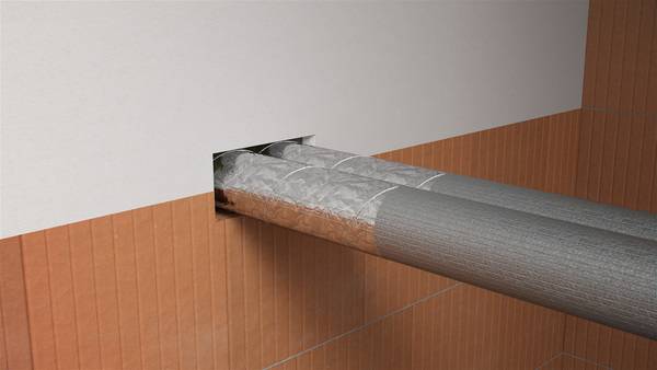 Seit 2016 deckt das Allgemeine bauaufsichtliche Prüfzeugnis für Fränkische auch den Einbau von abgeschotteten Alpex-­Rohren ab, die im Nullabstand in Massiv-­ und Leichtbauwänden verlegt werden.