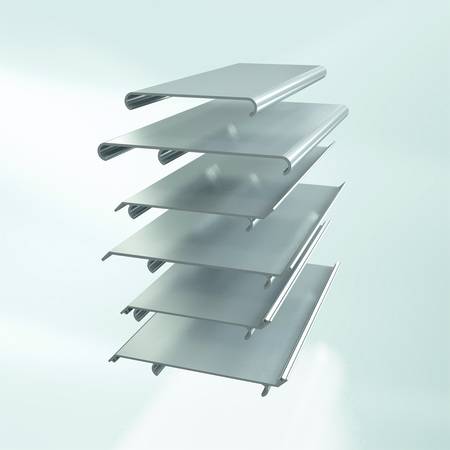 Das Schüco C- und Z-Lamellen ALB-Programm bietet ein vielfältiges Sortiment an Lamellengeometrien und –breiten.