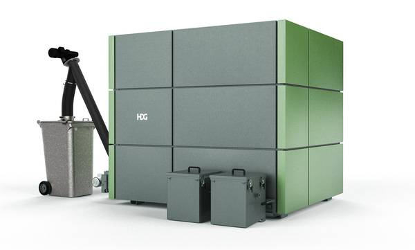 Die HDG M300-400 kommt häufig zusammen mit den leistungsstärkeren Spanner Re² Holz-Kraft- Anlagen zum Einsatz.