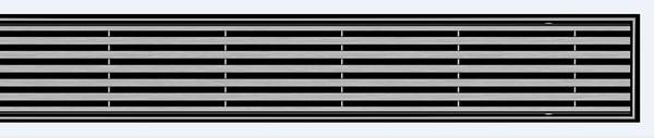 Der Design-Rost ACO Linear für die bodenebenen Edelstahl-Duschrinnen ACO Showerdrain E+, E, M und ACO ShowerFloor für Linienentwässerung.