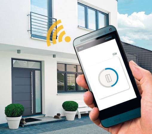 Creo-Türen sind für Smarthome-Systeme, vorzugsweise von Somfy vorbereitet.