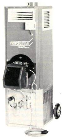 Und noch ein Fundstück: der mobile Lüftungsheizer ByTherm M-Mobi für Ölbetrieb von nordklima.