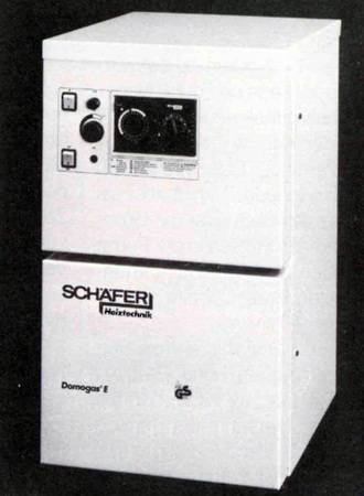 Der Guß-Allgasheizkessel Domogas von Schäfer: Abgasverluste von nur noch 8% und 2% Strahlungsverlust brachten den Kesselwirkungsgrad auf 90% im Mittel. 