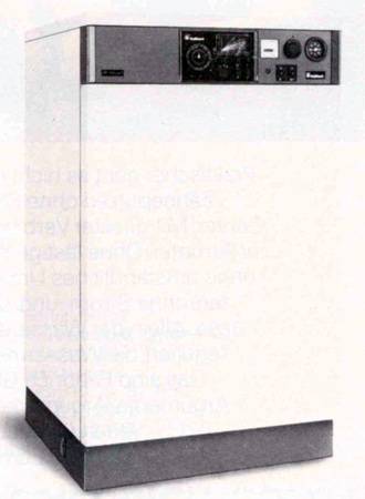 Bei der Compact-Öl-Heizzentrale GP120 unit-calormatic wurde der Brenner bereits im Werk montiert und auf dem Werksprüfstand eingestellt. So hat sich Vaillant für diese Unit mit Öl-Zerstäubungsbrenner den Blauen Engel gesichert.