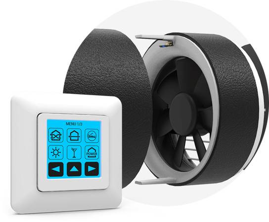 Der neue Sensor-Stick von getAir kann per einfachem Steckprinzip in wenigen Sekunden in die Lüfter-Einheit aller SmartFan-Geräte eingesetzt werden. So werden Luftfeuchte und Temperatur der Außen- und Innenluft gemessen. Der neue Sensor-Stick von getAir kann per einfachem Steckprinzip in wenigen Sekunden in die Lüfter-Einheit aller SmartFan-Geräte eingesetzt werden. So werden Luftfeuchte und Temperatur der Außen- und Innenluft gemessen.