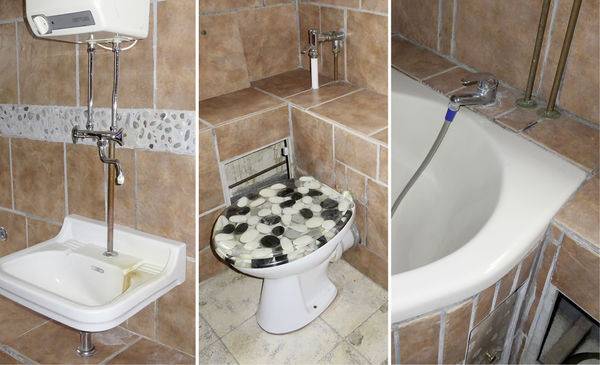 Hier hat der Fliesenleger wohl gleich mit installiert - gewerkeübergreifendes Arbeiten! Vielen Dank an R. Späth! Hier hat der Fliesenleger wohl gleich mit installiert - gewerkeübergreifendes Arbeiten! Vielen Dank an R. Späth!