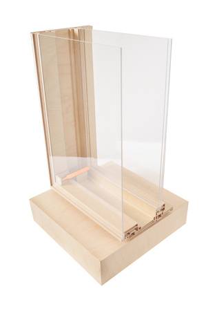 Schnittmodell mit Aktuator im Masstab 1:2 