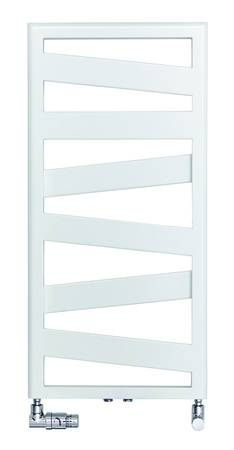 Zehnder Ribbon, hier mit seitlichen Anschlüssen, ist für den Warmwasserbetrieb geeignet.  Zehnder Ribbon, hier mit seitlichen Anschlüssen, ist für den Warmwasserbetrieb geeignet.