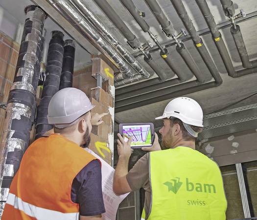 Tauchen auf der Baustelle Fragen auf, kann man sie über den BIM-Projektraum direkt am 3D-Modell klären.