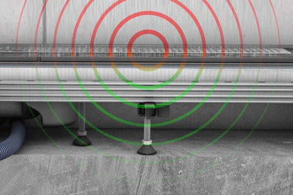 Die integrierte Schallentkopplung von ACO ShowerFloor erfüllt alle Schallschutzstufen nach VDI 4100:2012.