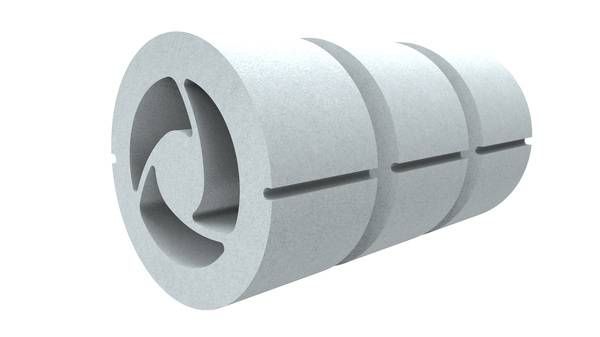 Um mit der Lüftungsanlage noch bessere akustische Werte zu erzielen, lässt sich die Anzahl der getAir Schalldämmelemente je nach Wandstärke beliebig erweitern. Die Schalldämmringe können zudem in der Breite gekürzt werden.