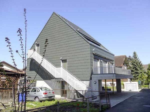 Zweifamilienhaus, Karl Lüdi, Minusio; Rheinzink PrePatina Schiefergrau.