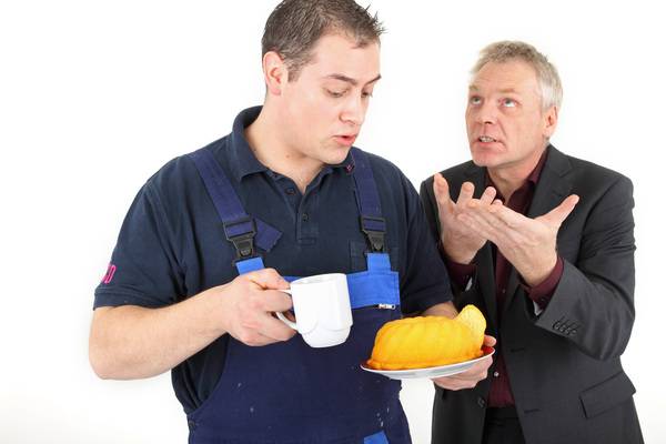 ... und jede Menge Speisen auf.