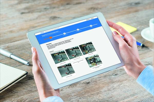 Mit dem neuen Comfort Port-Konfigurator bietet Uponor ab sofort ein Online-Werkzeug für die schnelle Zusammenstellung der vormontierten Verteilerstationen