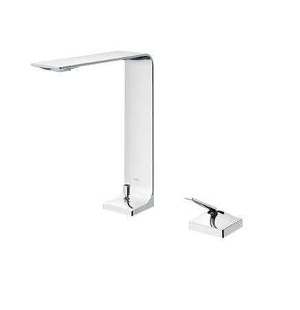 Auslauf und Bedienelement der ZL-Armatur sind voneinander getrennt. TOTO garantiert, dass sich dank der integrierten Comfort Glide-Technik der Bedienhebel dauerhaft leichtgängig und stufenlos bewegen lässt. 