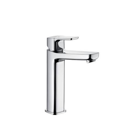 Verschiedene Höhen für jede Anforderung: Die Armaturenlinie richtet sich an der jeweiligen Waschtischlösung und persönlichen Präferenzen aus. 